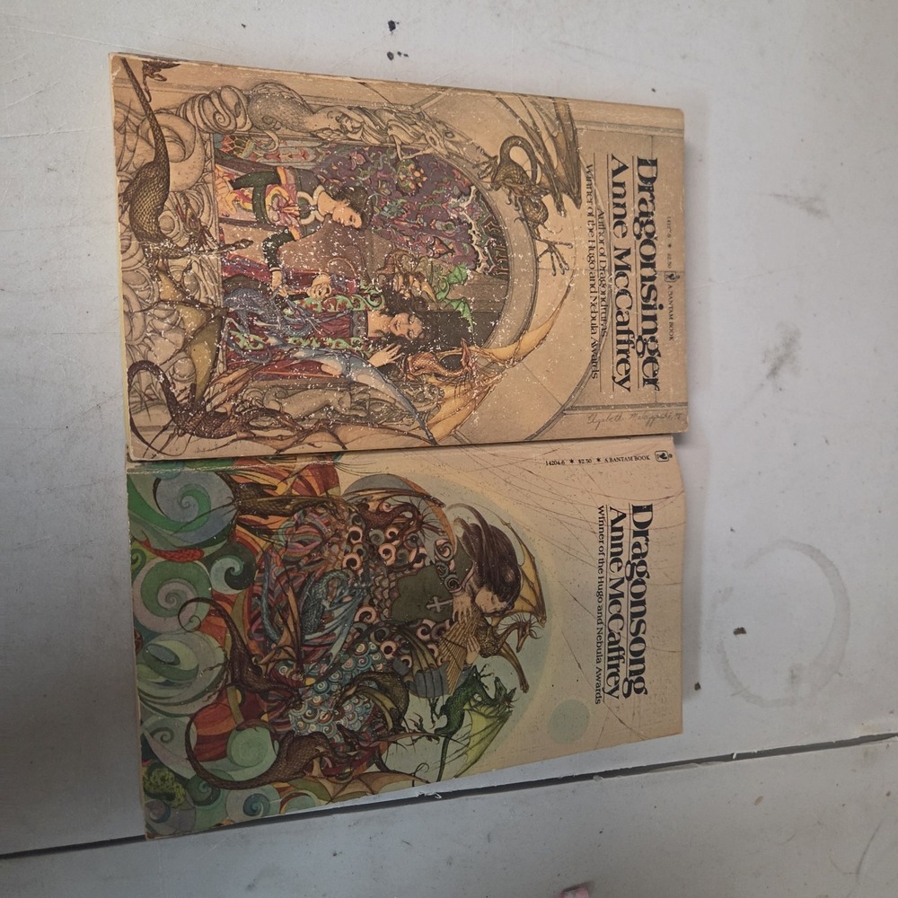 Anne McCaffrey Harper Hall of Pern Dragonsong Dragonsinger Lot 2 PB Books